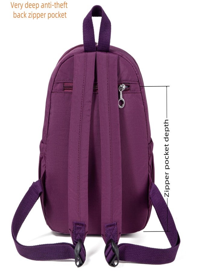 AOTIAN Women's Mini Backpack Minimalist City Pack Lightweight Teens Daypack 7 Litres, 1#purple, S, Daypack Backpacks - Image 4