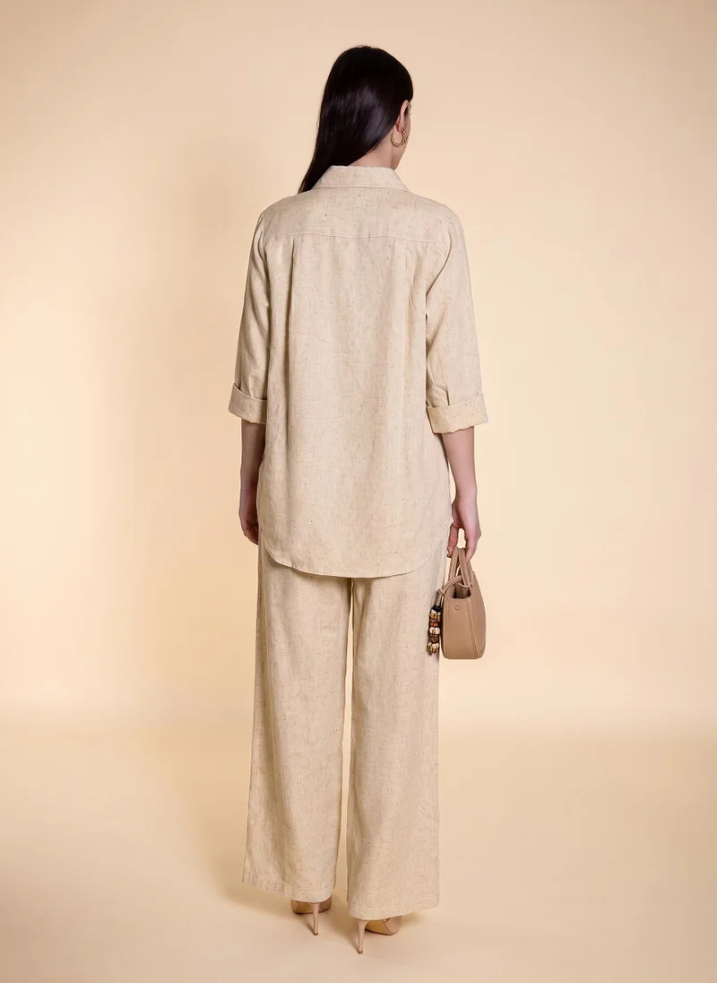 شايبس LINEN BLEND SHIRT SET