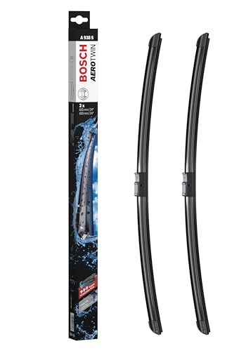 BOSCH 3397118938 AeroTwin OE Replacement Wiper Blades Driver & Passenger Side - Set of 2 (24" & 24") Side Lock 22mm - Image 1