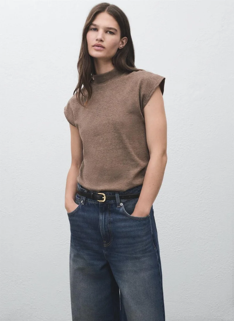 MANGO High collar T-shirt