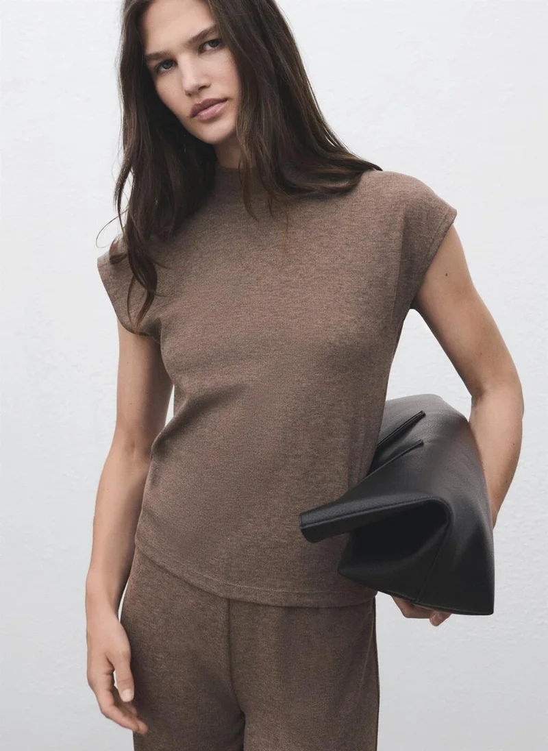 MANGO High collar T-shirt