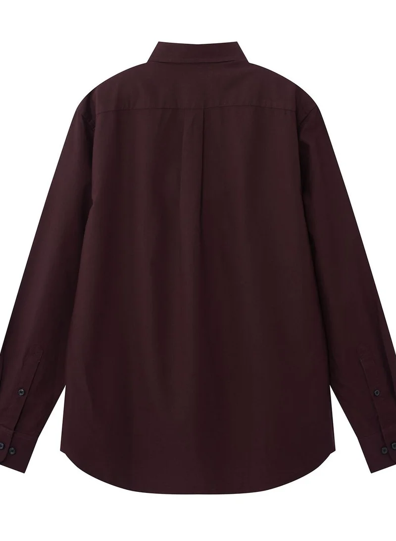 جيوردانو قميص رجالي بأكمام طويلة من أكسفورد