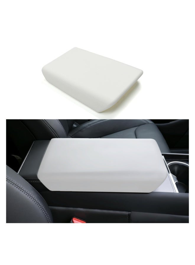 فيتوسي غطاء الرفيف المركزي للسيارة مناسب لـ تسلا مودل 3 2025 2024 هايلاند و مودل Y جونيبر 2025–2026 – محافظ للمنصة المركزية المتينة، قطعة إضافية داخلية للسيارة مقاومة للخدوش، اللون الأبيض - Image 1