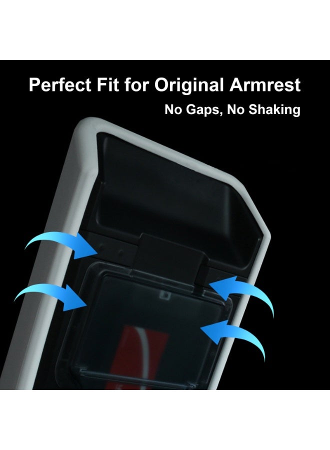 فيتوسي غطاء الرفيف المركزي للسيارة مناسب لـ تسلا مودل 3 2025 2024 هايلاند و مودل Y جونيبر 2025–2026 – محافظ للمنصة المركزية المتينة، قطعة إضافية داخلية للسيارة مقاومة للخدوش، اللون الأبيض - Image 4