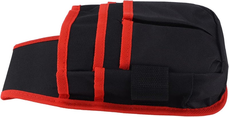 cheekyglo Tool Belt Pouch with Adjustable Belt, Oxford Tool Bag, Waist Bag with Multi Pocket for Car Tools,Garden,Gardening,Florist,Electricians,Technicians,Red - Image 2