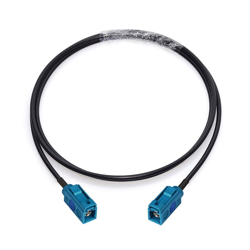 Bingfu Fakra Z Female to Female Vehicle Antenna Extension Cable 1m 3 feet for Car Stereo Android Head Unit GPS Navigation FM AM Radio Sirius XM Satellite Radio 4G LTE Telematics Bluetooth Module - Image 1