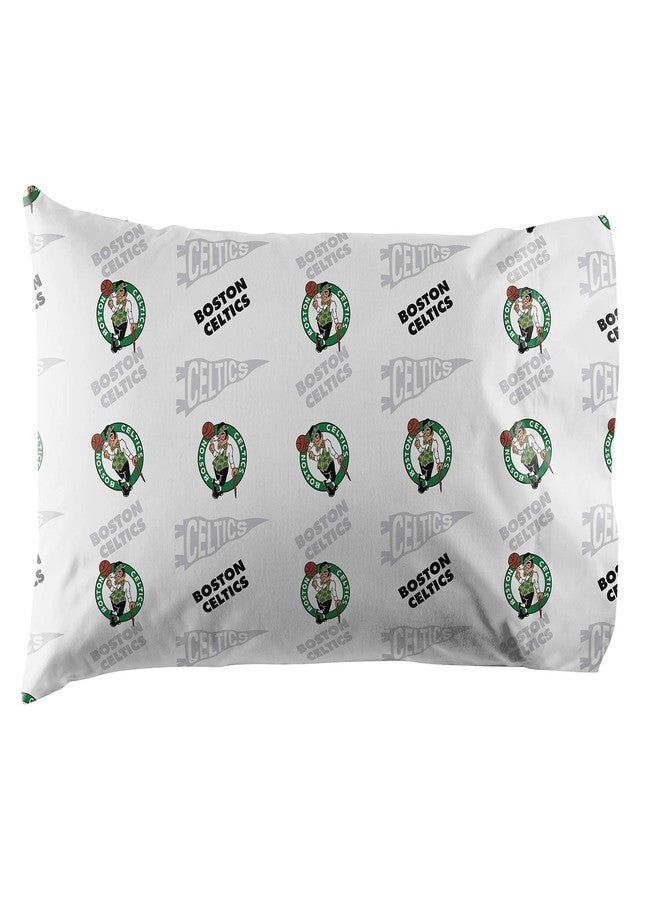 NORTHWEST Officially Licensed Boston Celtics NBA Full Size Sheet Set – Soft Team Logo Bedding for Dorms, Bedrooms, Fan Caves & Game Day Style - Image 5