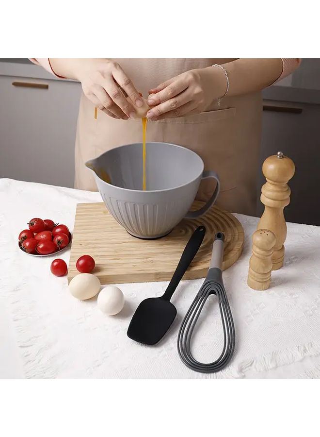 Pink Mixing Bowl Set With Measurement Marks For Baking Cooking Kitchen - Image 5