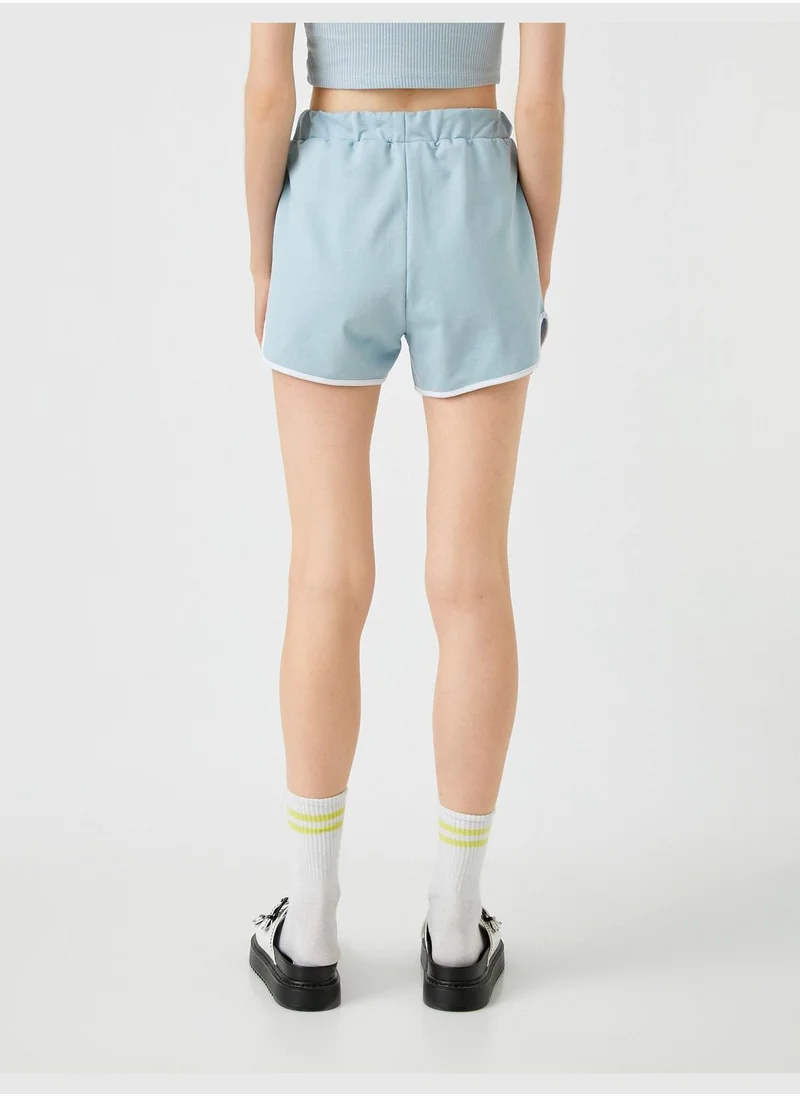 KOTON Stripe Detailed Shorts Cotton