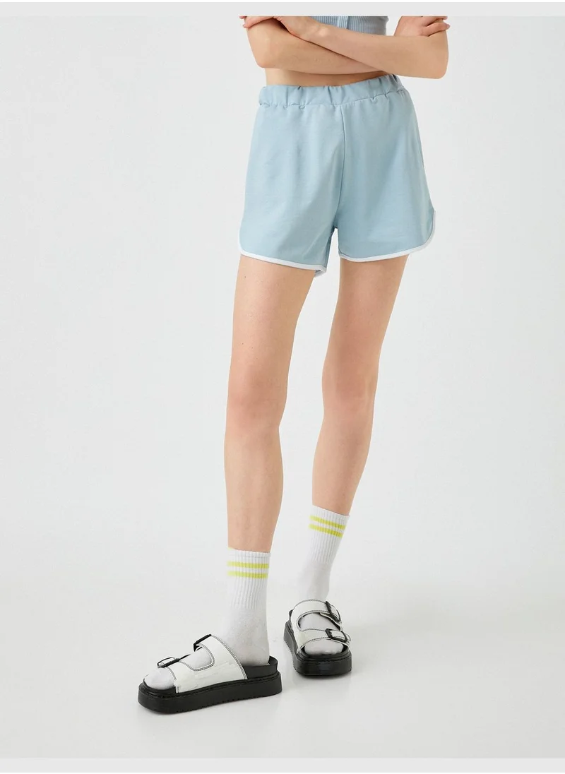 KOTON Stripe Detailed Shorts Cotton