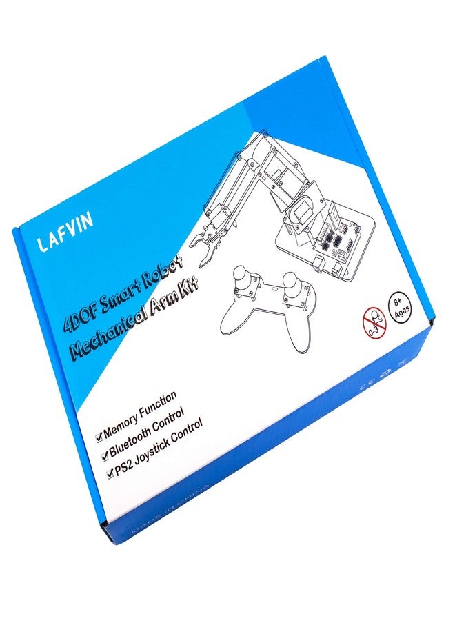 LAFVIN 4DOF Acrylic Robot Mechanical Arm Claw Kit compatible with Arduino IDE DIY Robot with CD Tutorial - Image 5