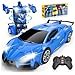 Qumcou Transform Remote Control Car RC Cars for Boys Age 35 68 OneButton Transform Toy Cars 24GHz 360 Spin 116 Scale Flashing Headlight38 Year Old Grandkids Christmas Birthday Gifts - Image 2