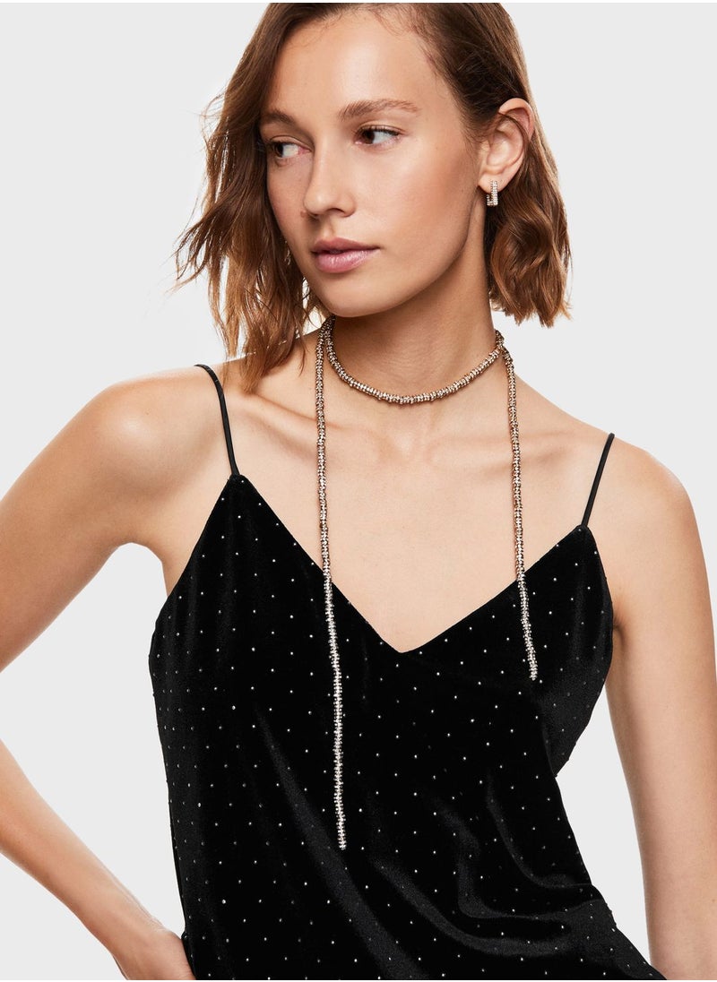 MANGO - Strappy Printed Cami - Image 1