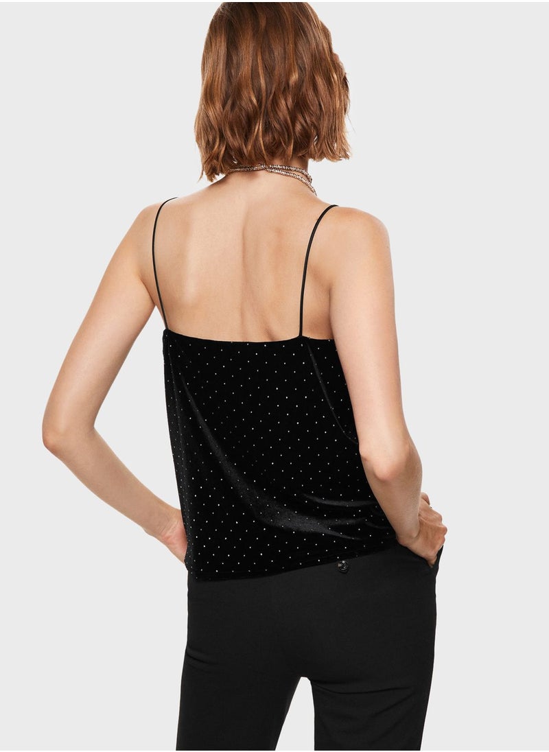 MANGO - Strappy Printed Cami - Image 1