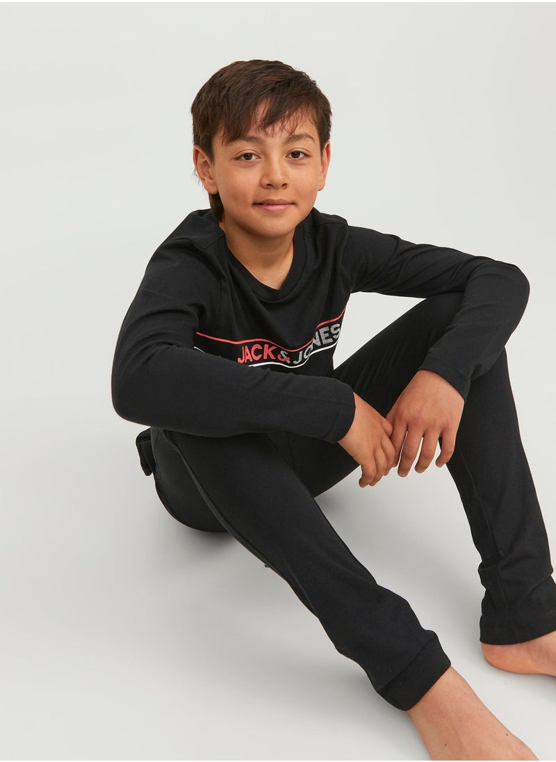 Jack & Jones Junior - Youth Logo T-Shirt & Sweatpants - Image 1