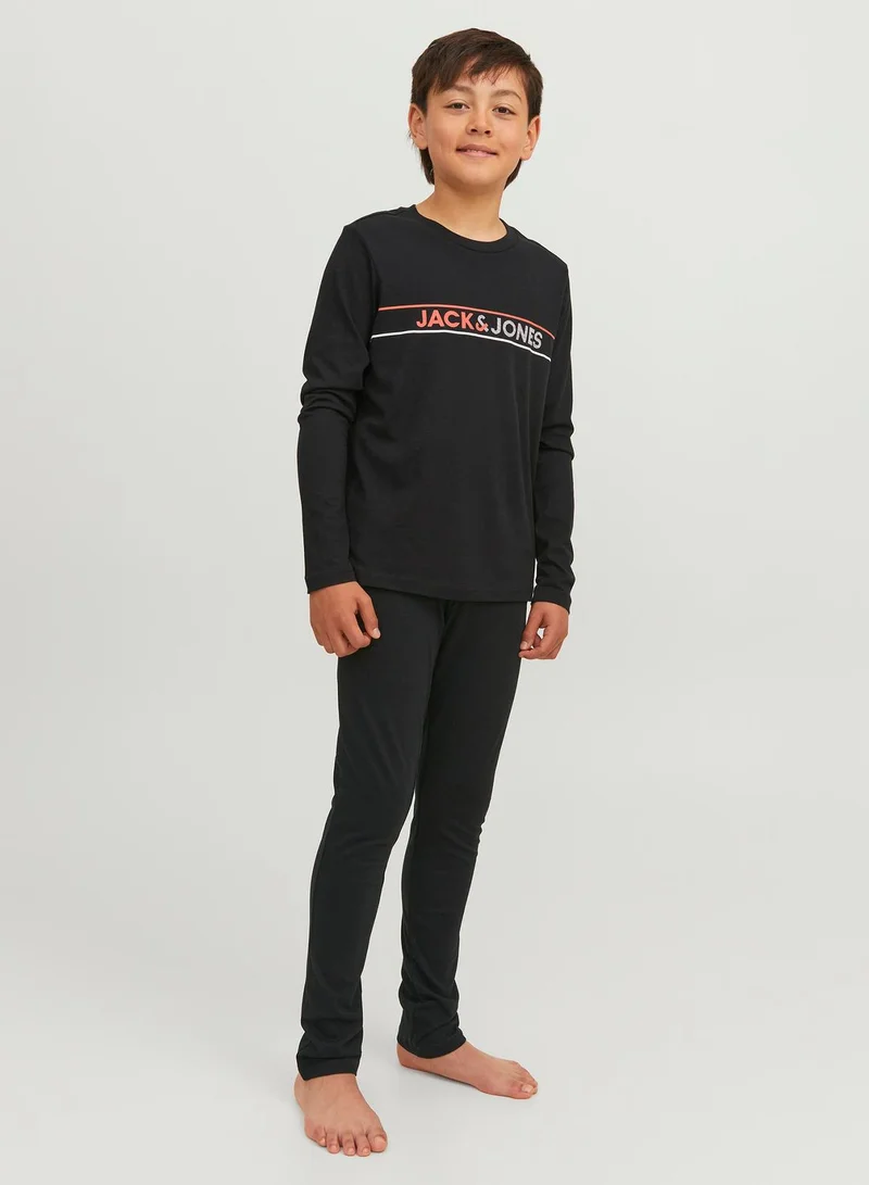 Jack & Jones Junior Youth Logo T-Shirt & Sweatpants