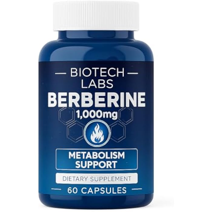 Berberine 1000 mg with Bitter Melon and Banaba Leaf – Herbal Supplement, 60 Capsules - Image 1