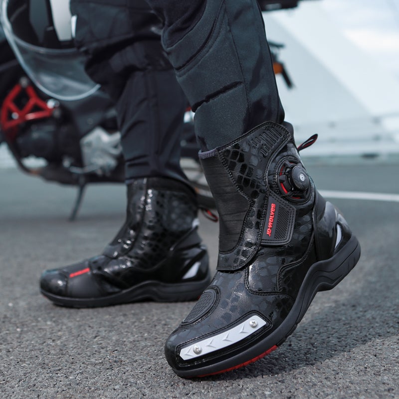 Four Seasons Waterproof Motorcycle Shoes Riding Boots Men'S And Women'S Winter Non-Slip Motorcycle Shoes Cross-Country Motorcycle Travel Long-Distance Rally Equipment - Image 1