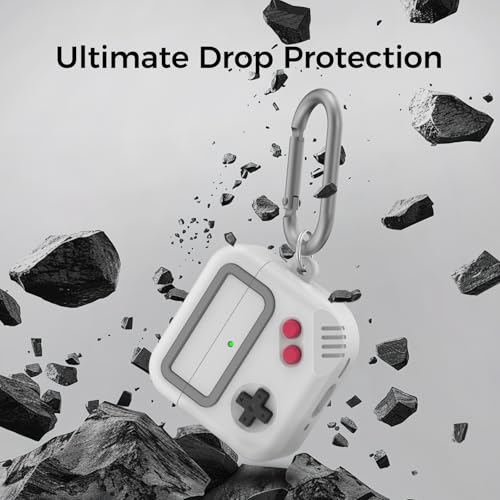 TRONWIN AirPods 4 Case, Silicone Game Design 2024 Case for Apple AirPods 4 Generation with Active Noise Cancellation, Cute Cover for AirPod 4 Gen for Women/Men (Light Grey) - Image 5