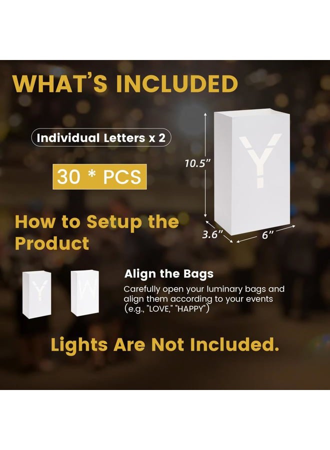Velsyn Luminary Paper Bags Wedding Proposal Decorations “Will You Marry me?” Light up Letters Sign for Engagement Party, proposals - Image 5