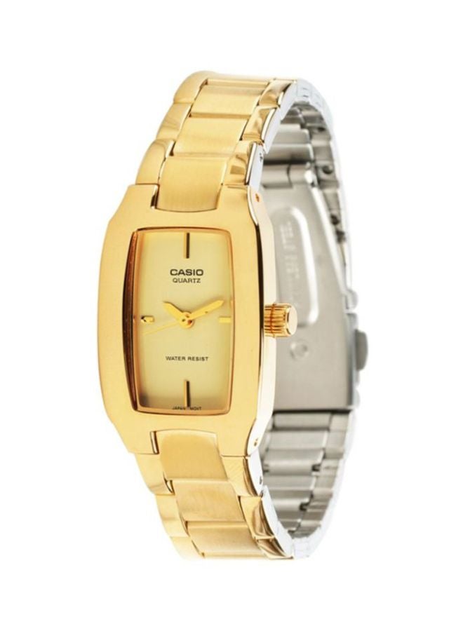 CASIO Women Stainless Steel Analog Watch LTP-1165N-9CDF - 33 mm - Gold - Image 4