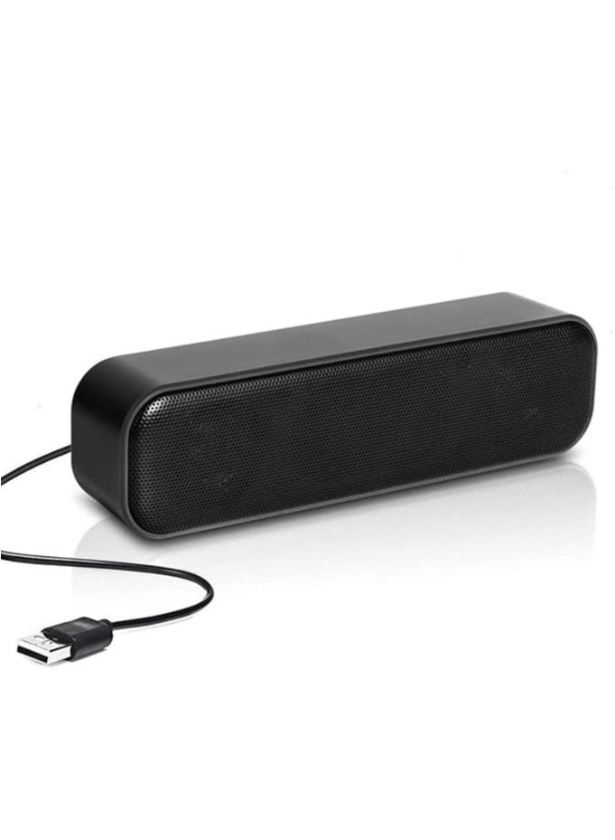 erorex Computer Speaker, USB Powered Speaker, Portable Computer Sound Bar, Bar-Plug and Play, Compatible with Various Devices System, for Desktop, Windows Pcs, Laptop - Image 1
