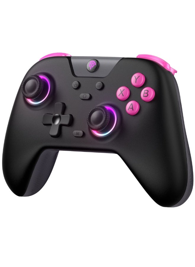 EasySMX جهاز تحكم ألعاب كلاسيكي EasySMX X05 بلوتوث لجهاز الكمبيوتر/ستيم/آيفون/أندرويد/سويتش مع تأثير هول وأضواء RGB الزناد، اهتزاز توربو مضاد للانجراف، بطارية 750 مللي أمبير متوافقة مع Black Myth: Wukong، دعم متعدد المنصات - Image 1