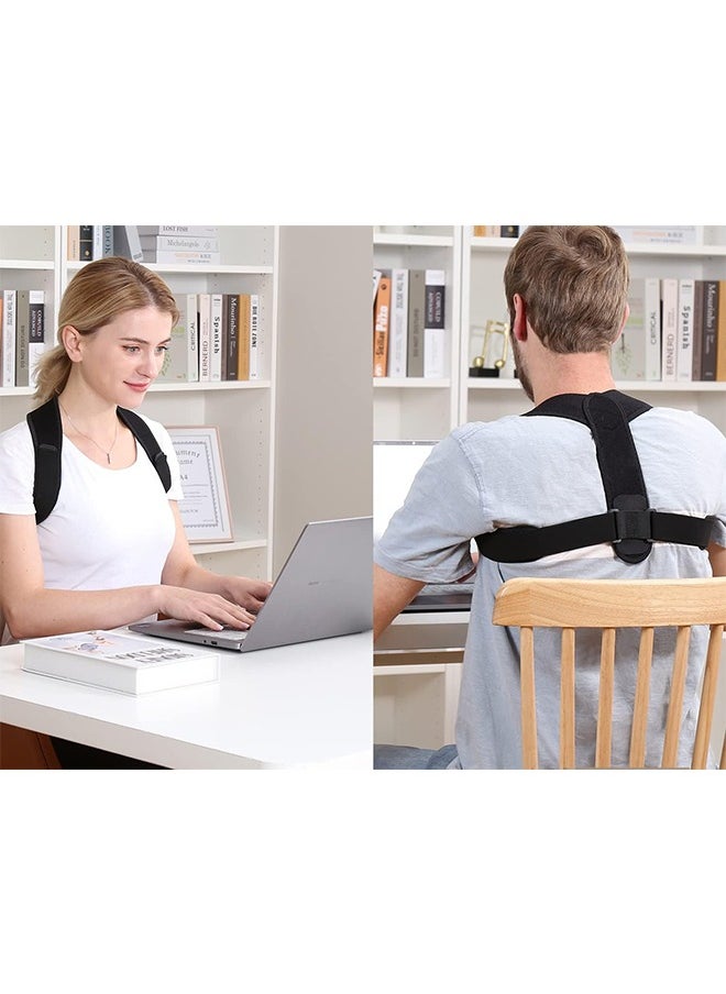 Posture Corrector for Women and Men, Comfortable Upper Back Support Adjustable Back Support for Back, Neck and Shoulder, Poor Posture Correction, Helps Promote Better Posture