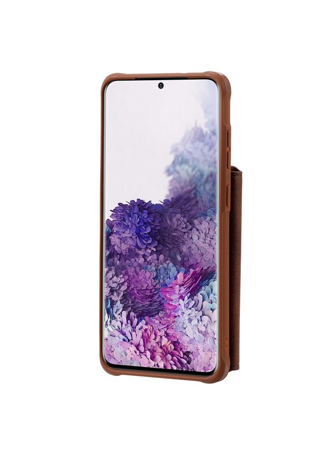 اس-توب جراب لهاتف Galaxy S20+ جراب واقٍ مقاوم للصدمات بسحاب مع فتحات للبطاقات وقوس وحامل للصور ووظيفة المحفظة - Image 3