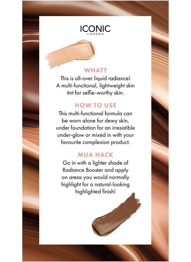 ICONIC LONDON - ICONIC LONDON Radiance Booster | Liquid Radiance Lightweight Skin Tint for a Glowy Makeup Look, Cruelty Free, Vegan Makeup (Sand Glow) 30 mL/ 1.01 Fl Oz - Image 1