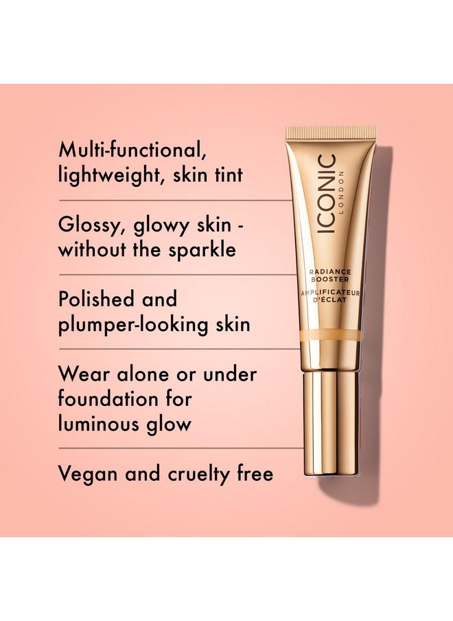ICONIC LONDON - ICONIC LONDON Radiance Booster | Liquid Radiance Lightweight Skin Tint for a Glowy Makeup Look, Cruelty Free, Vegan Makeup (Sand Glow) 30 mL/ 1.01 Fl Oz - Image 1