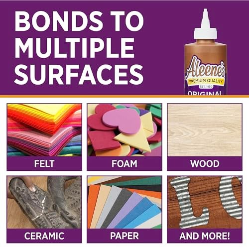 Aleene's Original Tacky Glue, All Purpose Adhesive, Perfect for Crafts and DIY Projects, Dries Fast and Clear, 8 fl oz 3-Pack - Image 3