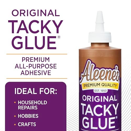 Aleene's Original Tacky Glue, All Purpose Adhesive, Perfect for Crafts and DIY Projects, Dries Fast and Clear, 8 fl oz 3-Pack - Image 4