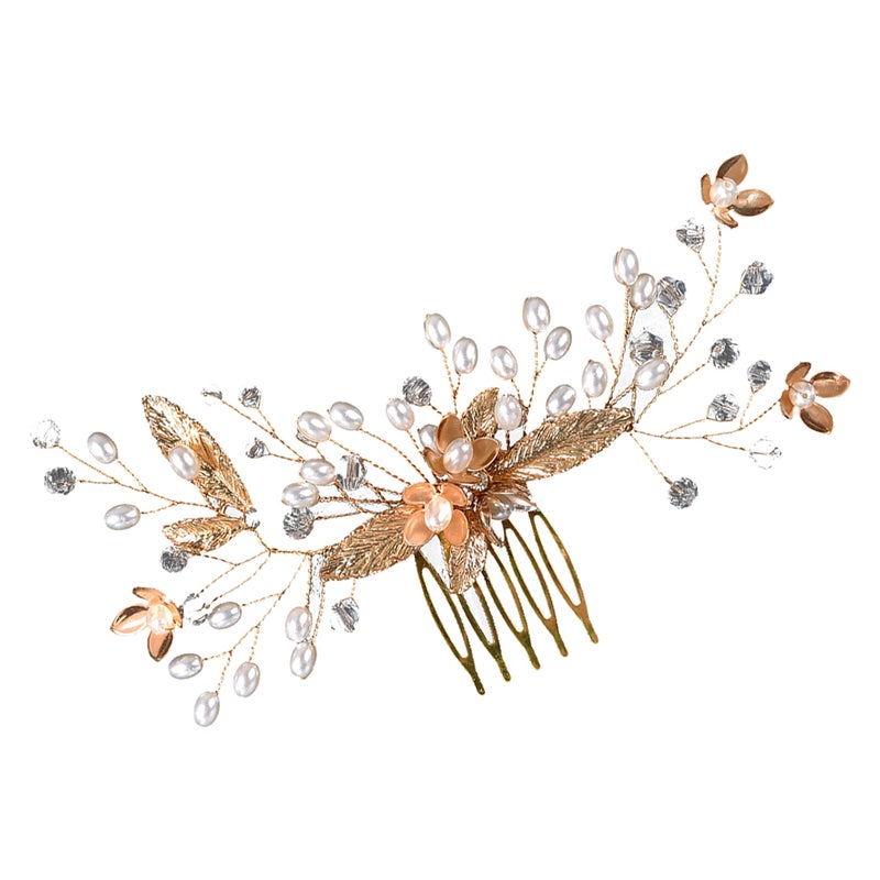 Women Wedding Hair Comb Bride Hair Jewelry Sparkling Rhinestone Hair Piece for Brides - Image 4