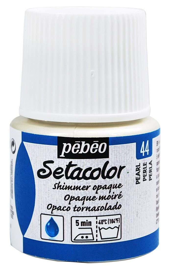 Pebeo Setacolor Opaque Fabric Paint 45Ml , Shimmer Pearl