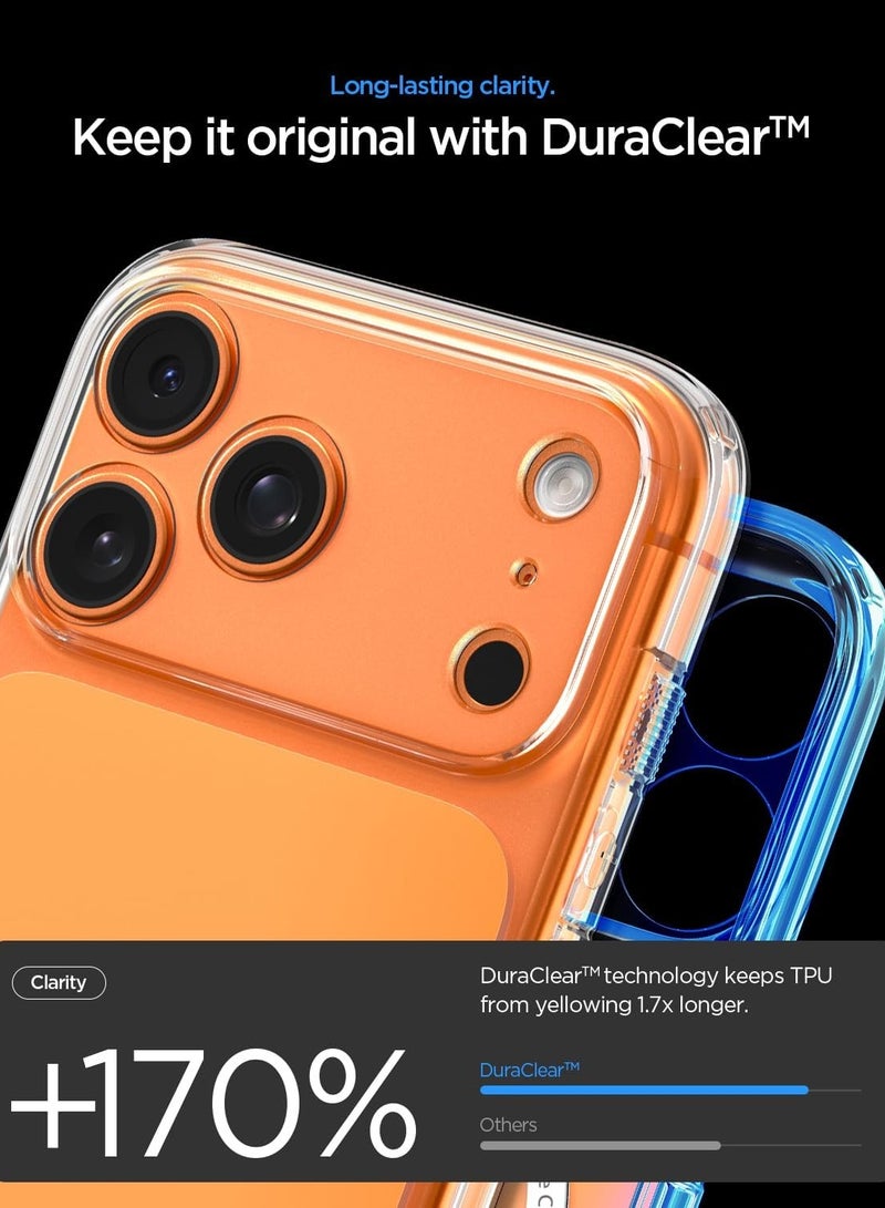 Spigen Ultra Hybrid T MagFit for iPhone 17 PRO Case Cover [Camera Control Button Cover] with MagSafe (2025) - Glossy Orange - Image 5