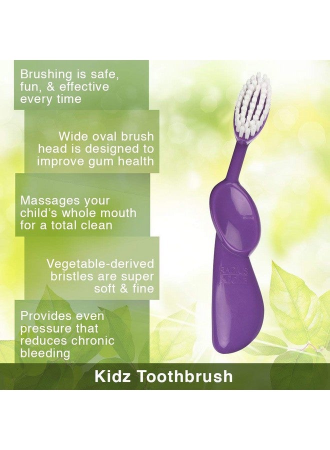 Radius Kids Toothbrush, Right Hand, Yellow, BPA Free and ADA Accepted, Designed for Delicate Teeth and Gums, for Children 6 Years and Up - Image 4