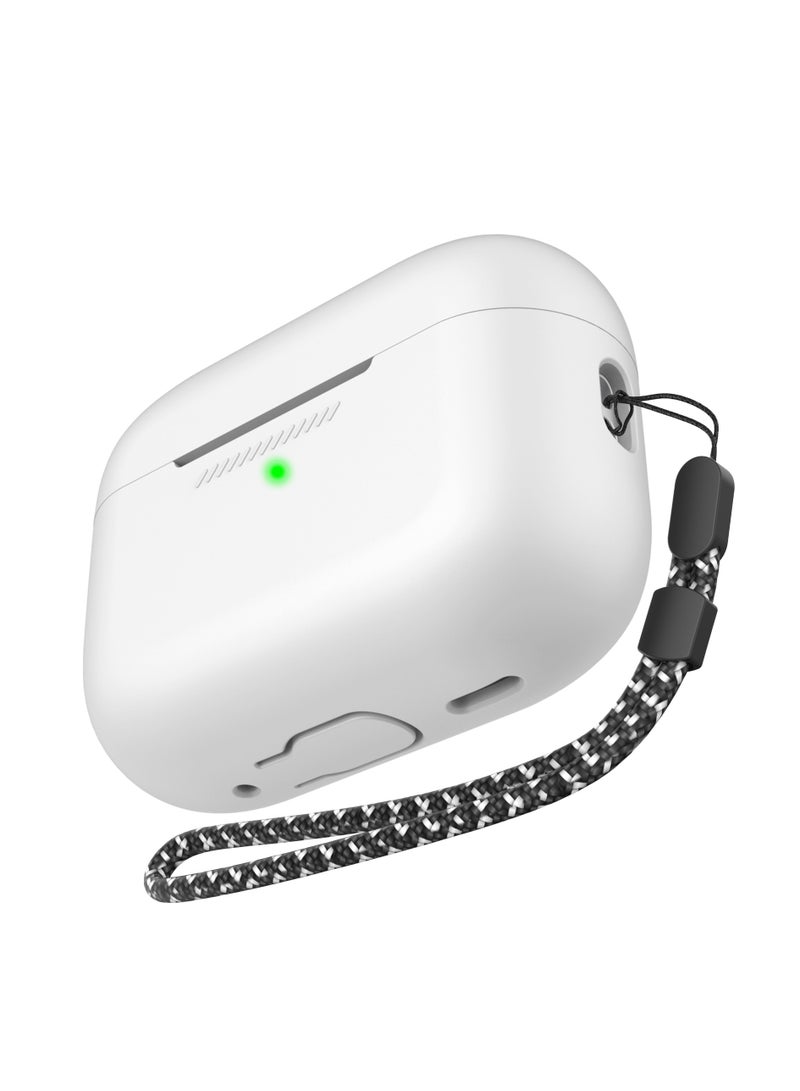 Ahastyle AirPods Pro 2 Case Silicone Protective Cover [Front LED Visible] Compatible with AirPods Pro 2nd Generation (white) - Image 1