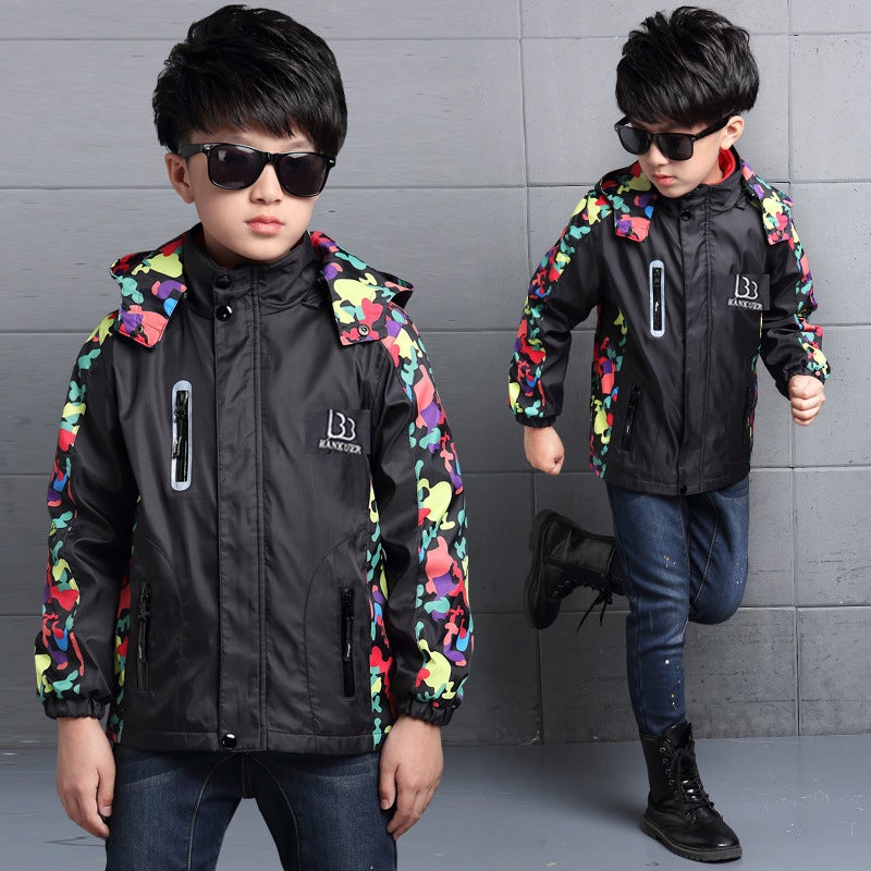 Children'S Jackets Medium And Large Boys And Girls Removable Liner Thick Jackets Mountaineering Jackets - Image 3