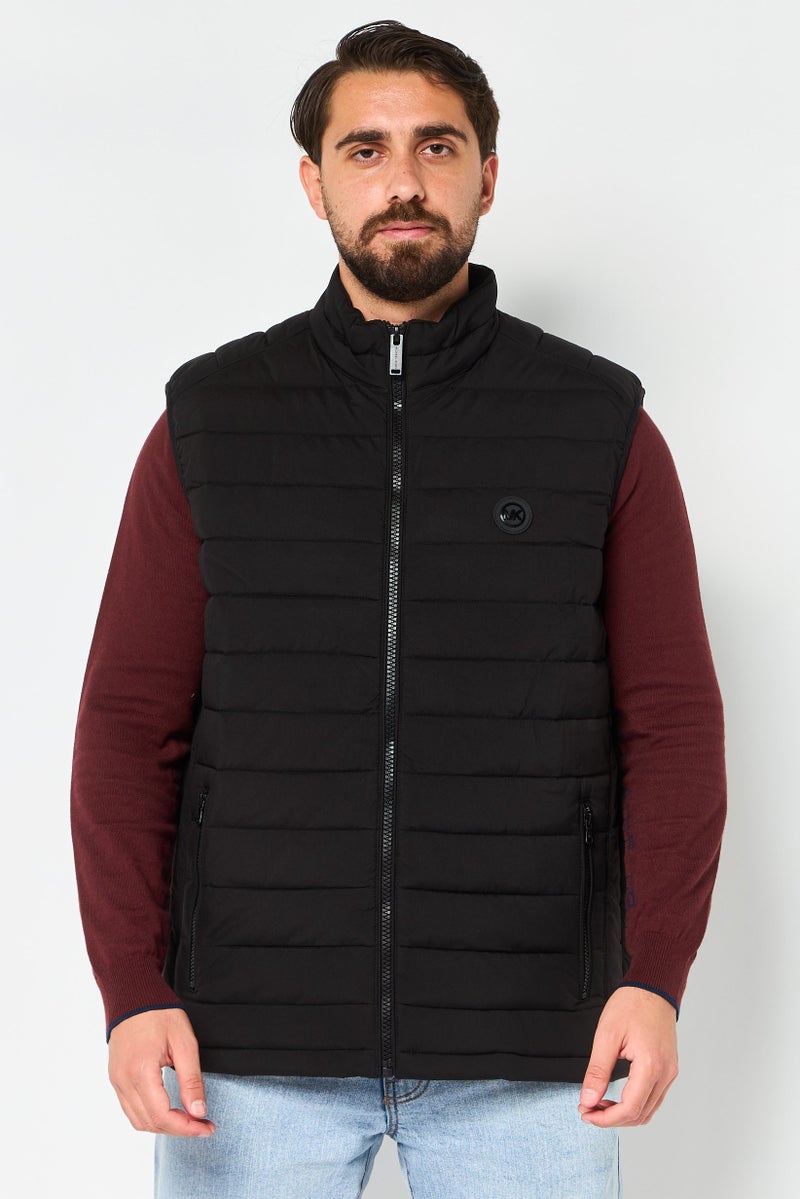 Michael Kors Men Quilted Puffer Vest Jacket, Black - Image 1