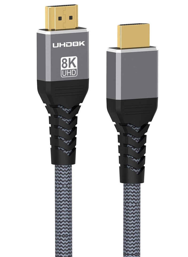 TokFaa 8K HDMI Cable 48Gbps 6.6FT/2M High Speed HDMI 2.1，4K@120Hz，8K@60Hz, Braided HDMI Cord for Laptop, Monitor, PS4, PS5, Xbox One - Image 1