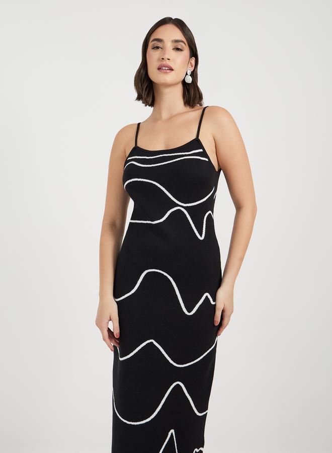 Styli Abstract Bodycon Dress  - Image 2
