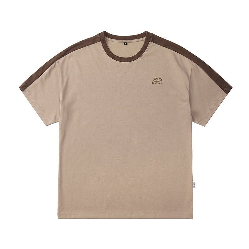 New Trendy Brand Simple Sports Style T-Shirt Men'S Summer Loose Plus Fat Plus Size Trendy Brand Short-Sleeved T-Shirt Men'S Export Shirt - Image 1