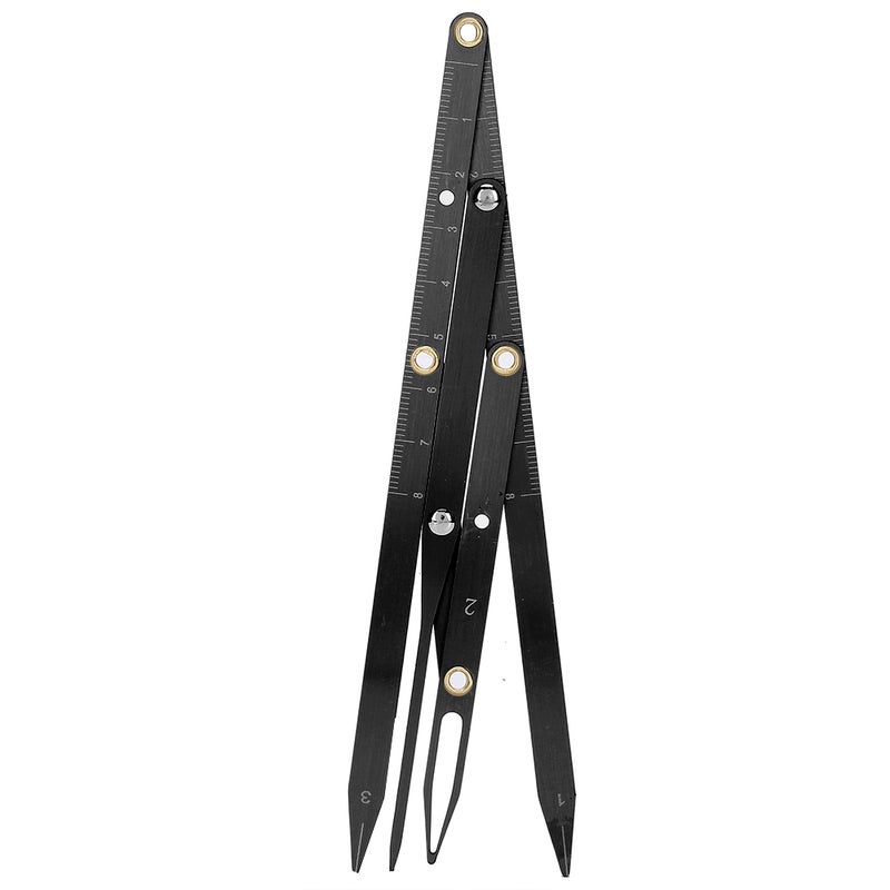 Microblading Tattoo Eyebrow Ruler Golden Ratio Makeup Symmetrical Tool AccessoryBlack - Image 1