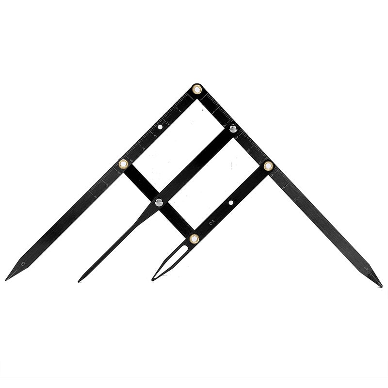 Microblading Tattoo Eyebrow Ruler Golden Ratio Makeup Symmetrical Tool AccessoryBlack - Image 3