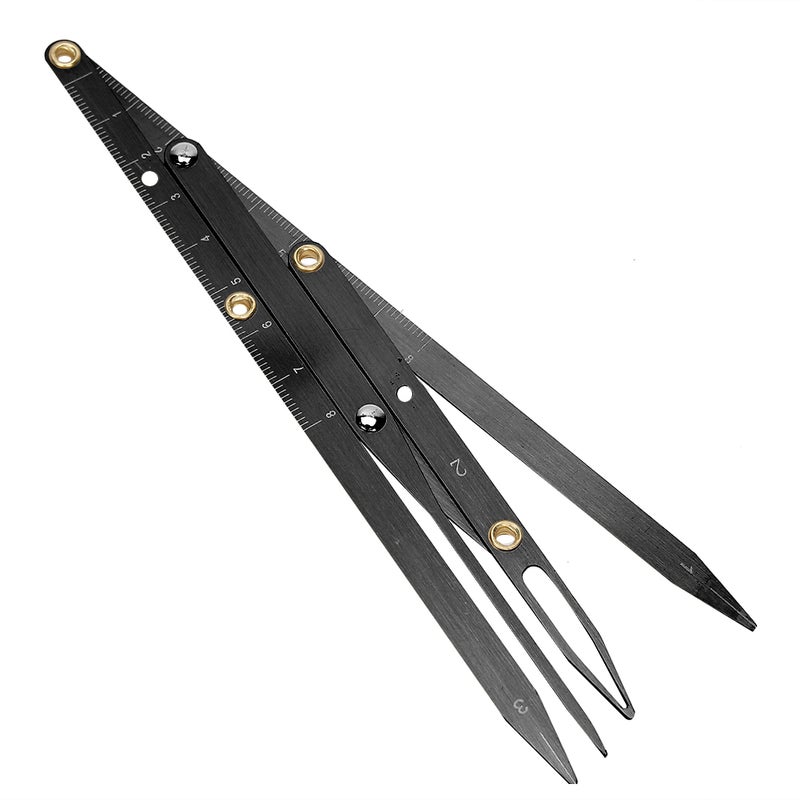 Microblading Tattoo Eyebrow Ruler Golden Ratio Makeup Symmetrical Tool AccessoryBlack - Image 2