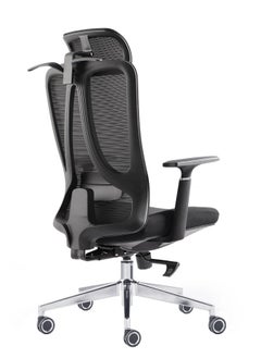 Selene House Stylish Comfortable Ergonomic Home Office Desk Chair with Armrest Clothes Hanger Wide Seat Mesh High Back Support Chair with Adjustable Lumbar Support and Headrest Swivel Rotating Computer Chair Black  - Image 2