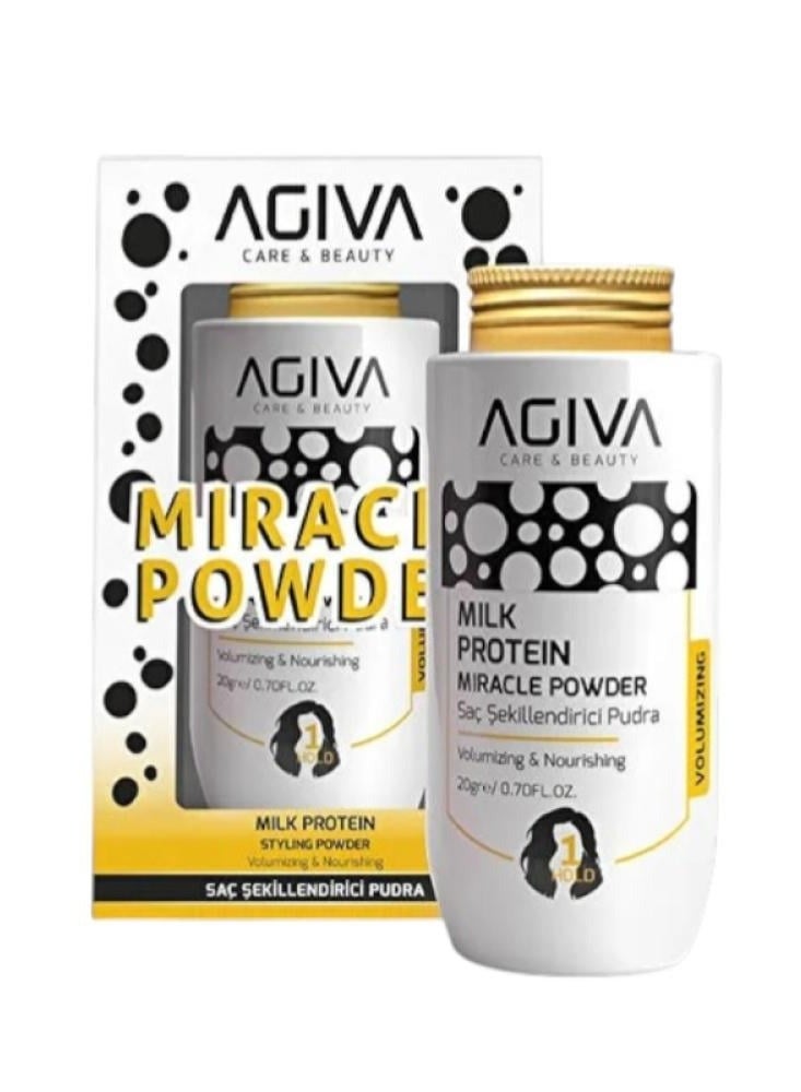 أجيفا بودرة الشمع الغنية ببروتين الحليب تمنح الشعر مظهرا كثيفا من الجذور حتى الأطراف 20 ج