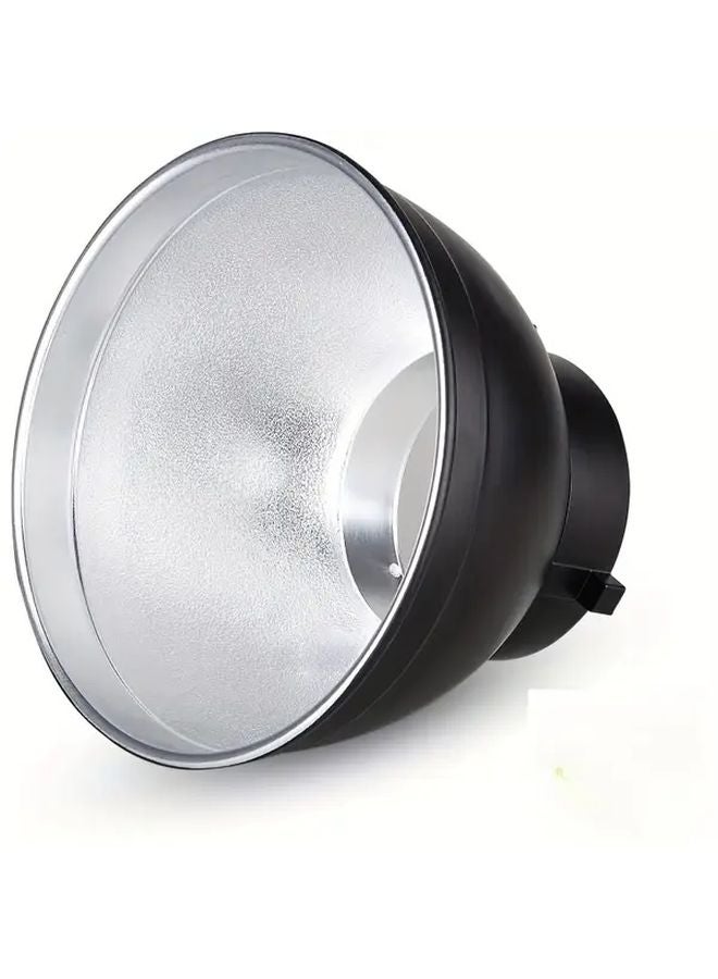 Black 7 Inch Bowens Mount Reflector Light Modifier For Godox Strobe And Video Lights - Image 1
