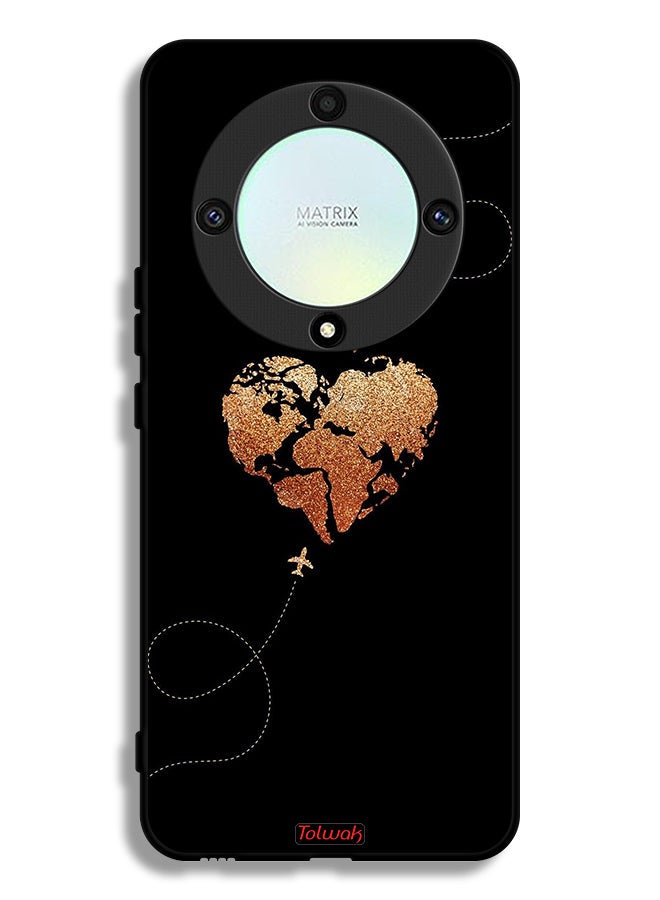 Tolwak Honor X9a Protective Case Cover Airplanes Touching Heart - Image 1